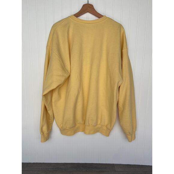 Vail Sweatshirt Crewneck Size XL Yellow Embroidered Nature Y2K VTG 90s - Picture 5 of 5